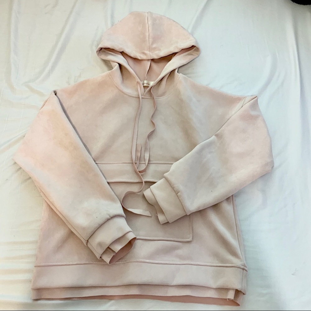 Light pink cute hoodie